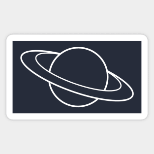 Minimal outer space Saturn planet Magnet